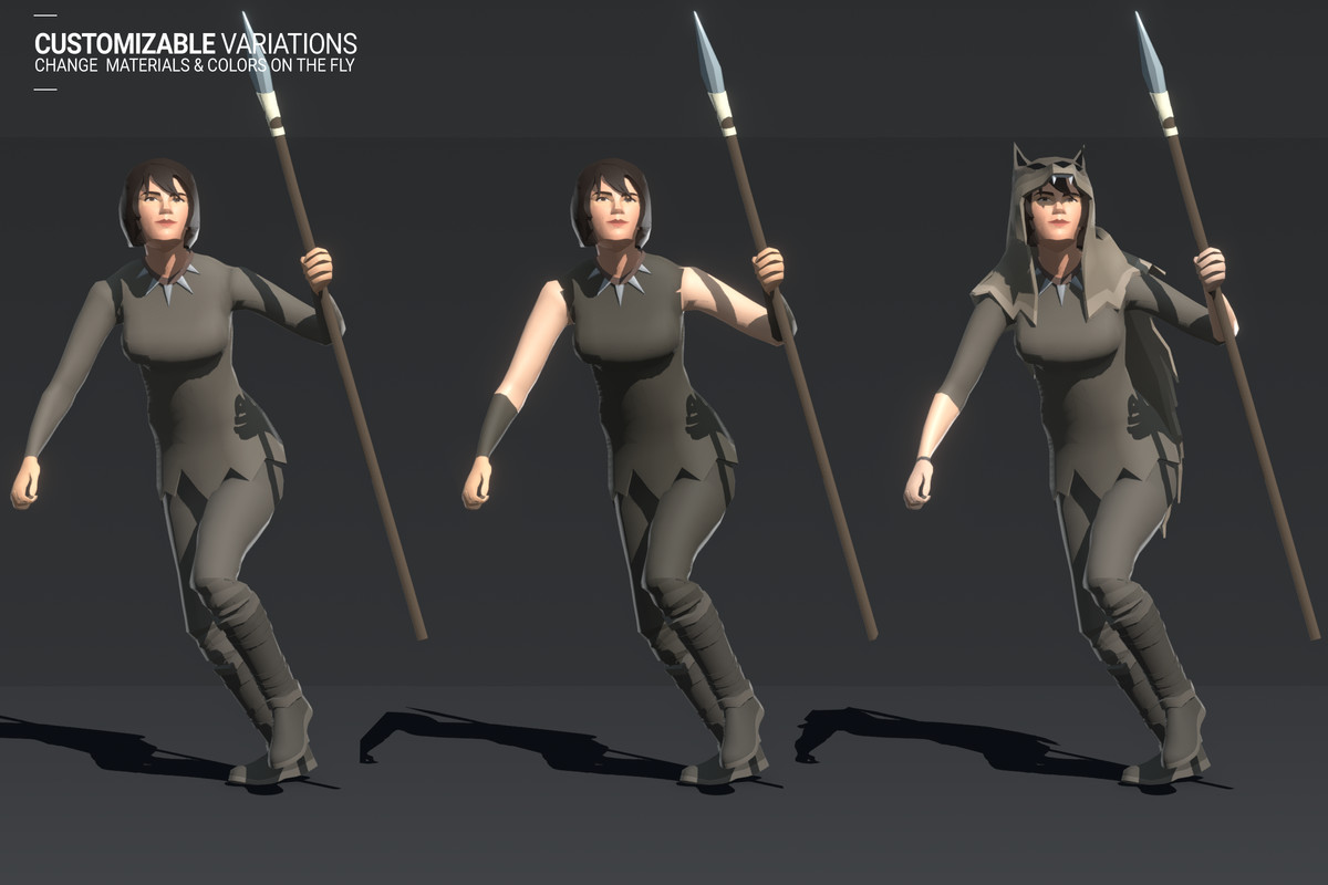 Polyquest Heroes: Warrior I Huntress