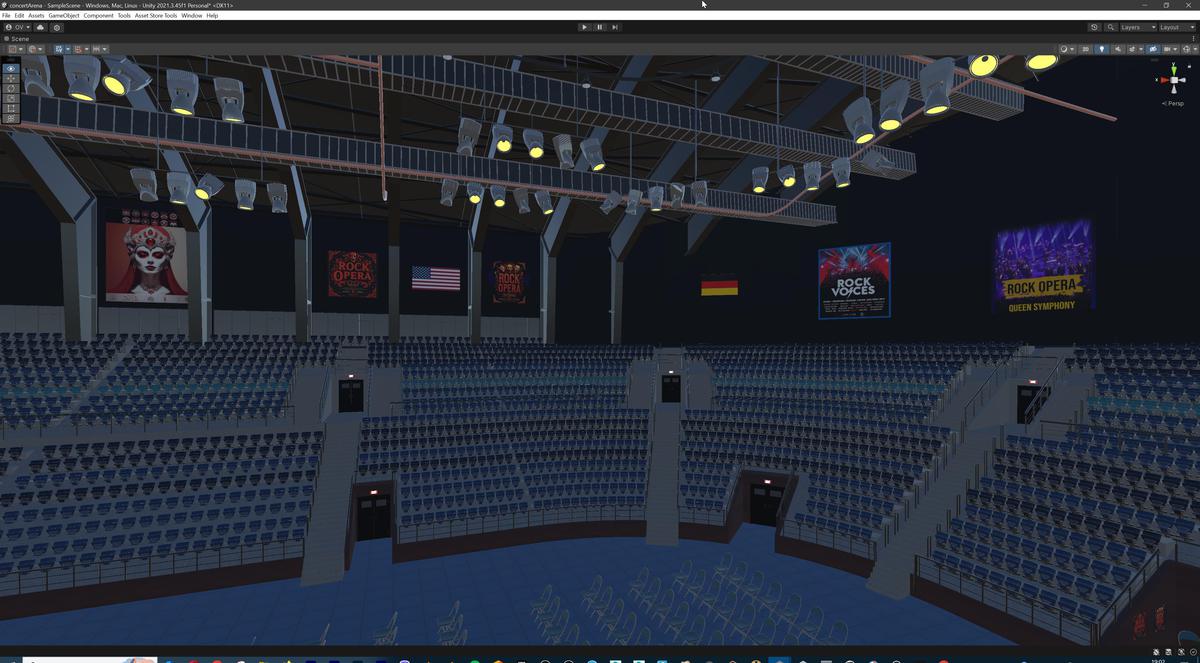Concert Event Stage Arena Interior Modular 3d Environment Level