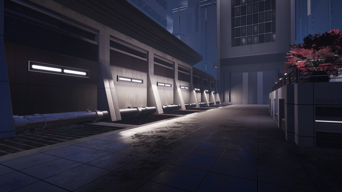 Science Fiction Brutalist City