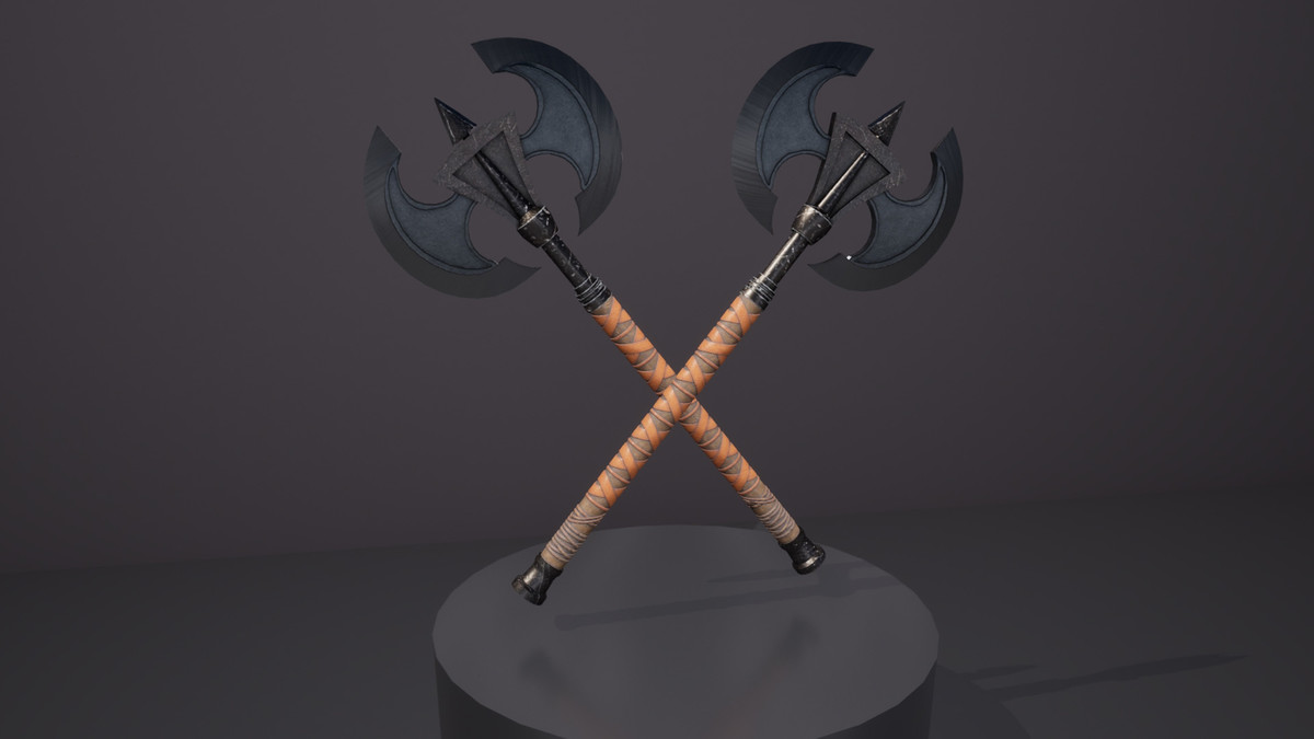 Realistic War Axe Bundle - 4K PBR Weapons