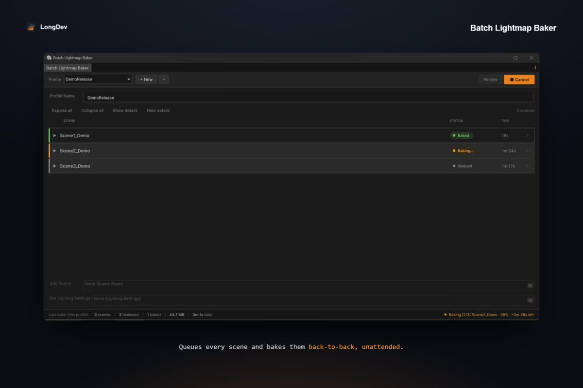 Batch Lightmap Baker
