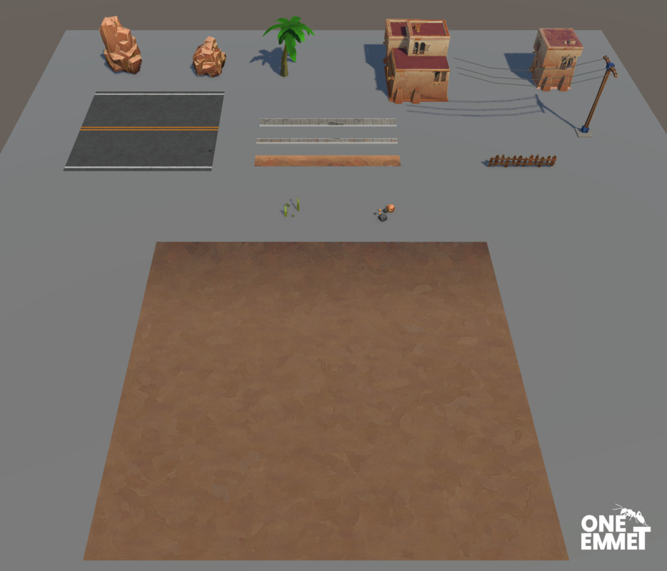 Stylized Desert Outpost Environment Pack