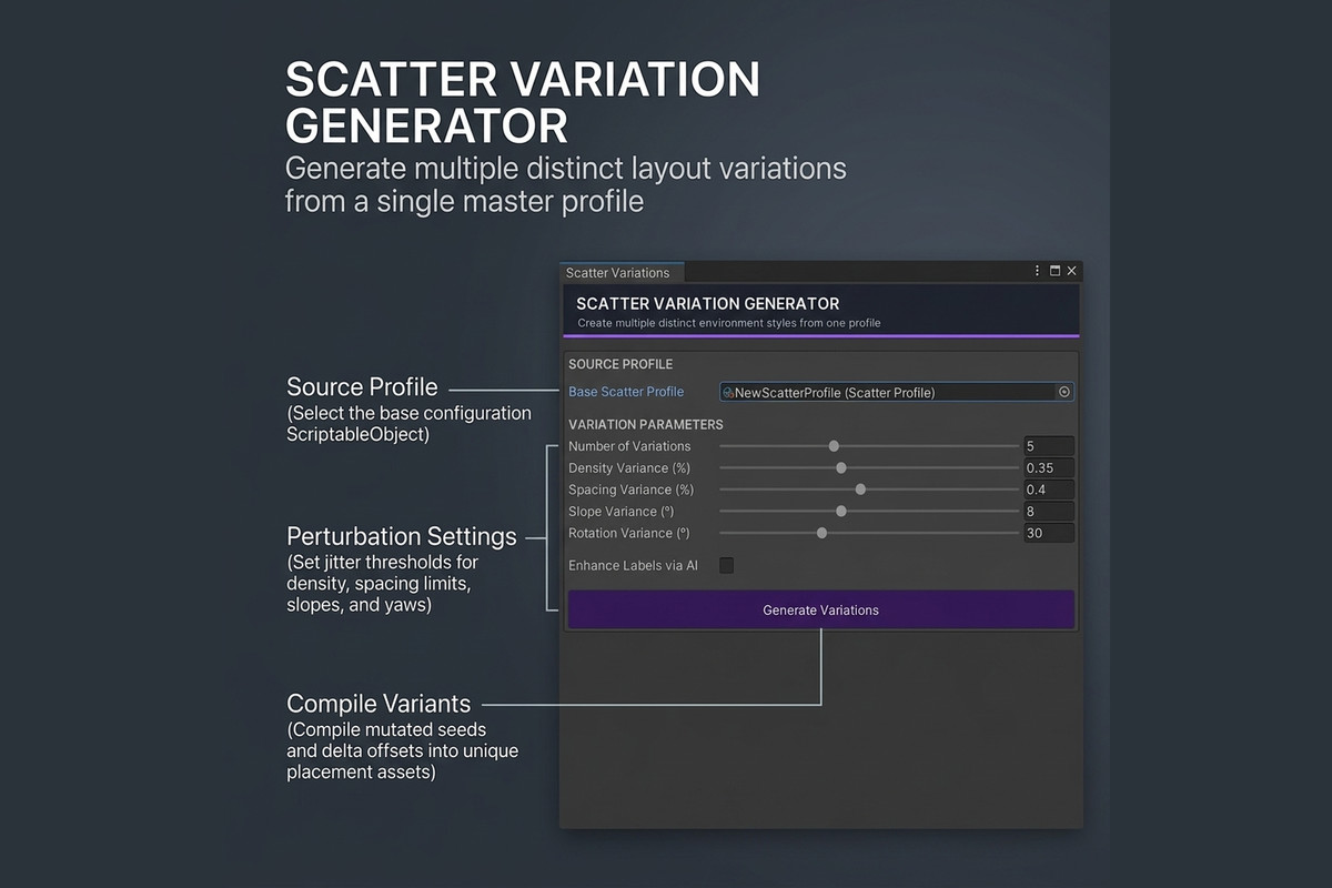 AI LEVEL SCATTER - The Ultimate AI-Powered Level Design Suite for Unity