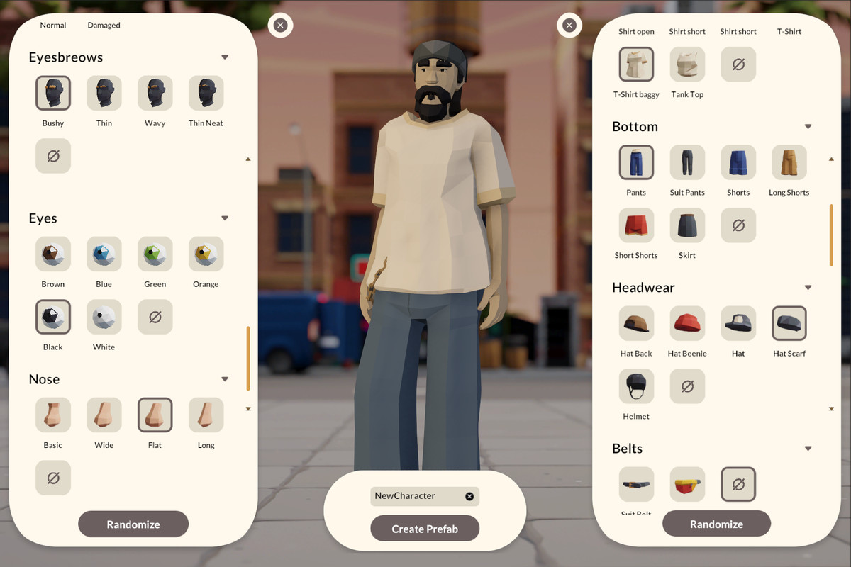 PolyActors - Modular City People