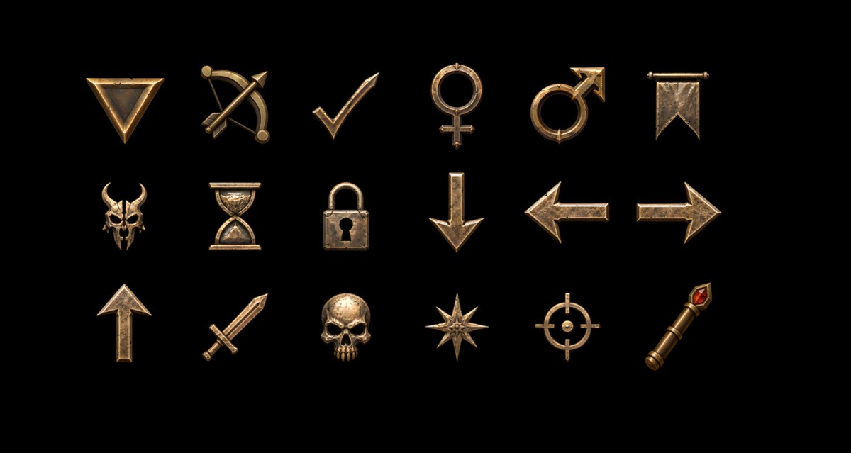 Demonic UI - Fantasy RPG UI Kit