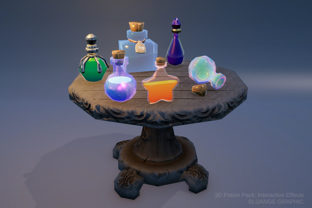 3D Potion Pack: Interactive Effects