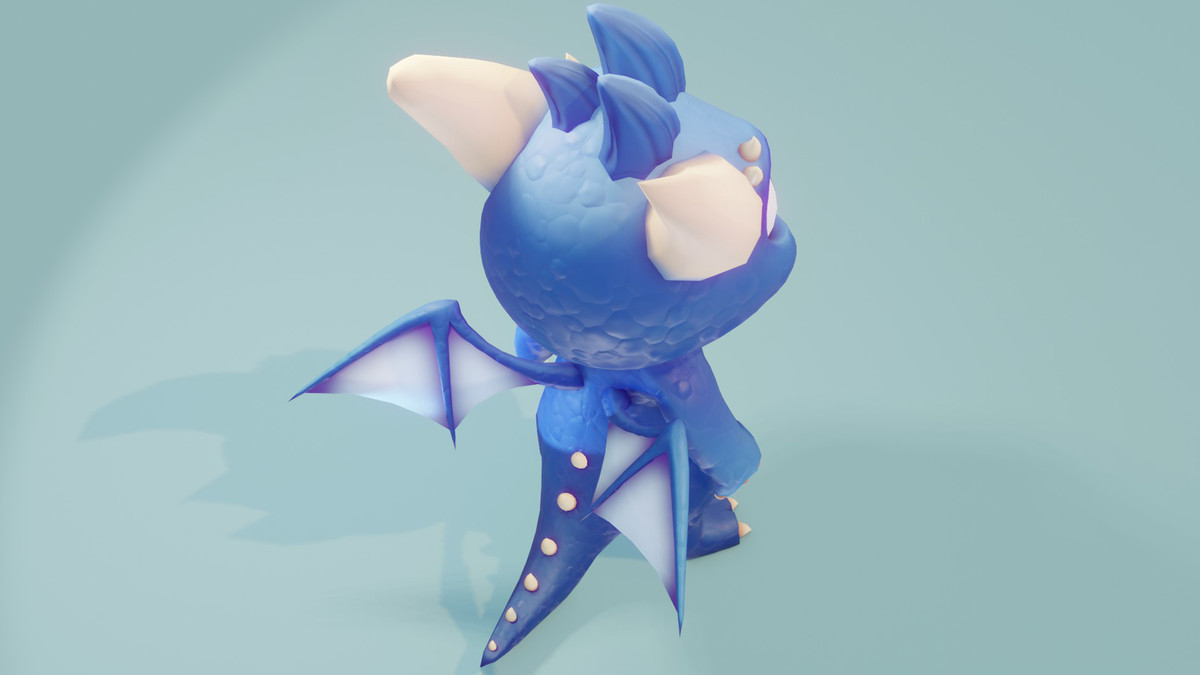 Cute Baby Dragons 3D Model With 5 Music Tracks and 36 Sound Effects (Built-In)