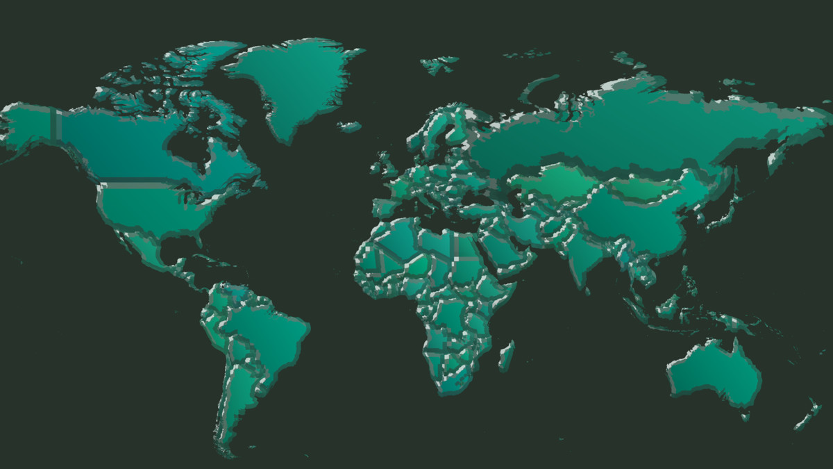 World Map 2D – Interactive & Customizable