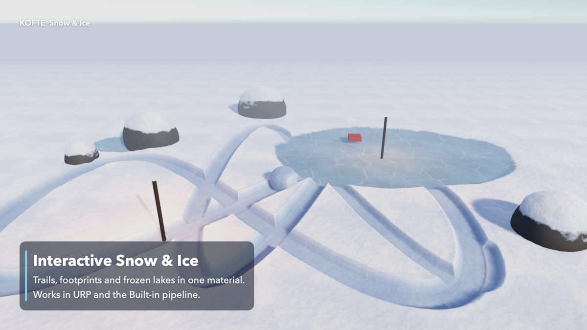Deformable Snow & Ice Shader — Trails, Footprints, Terrain