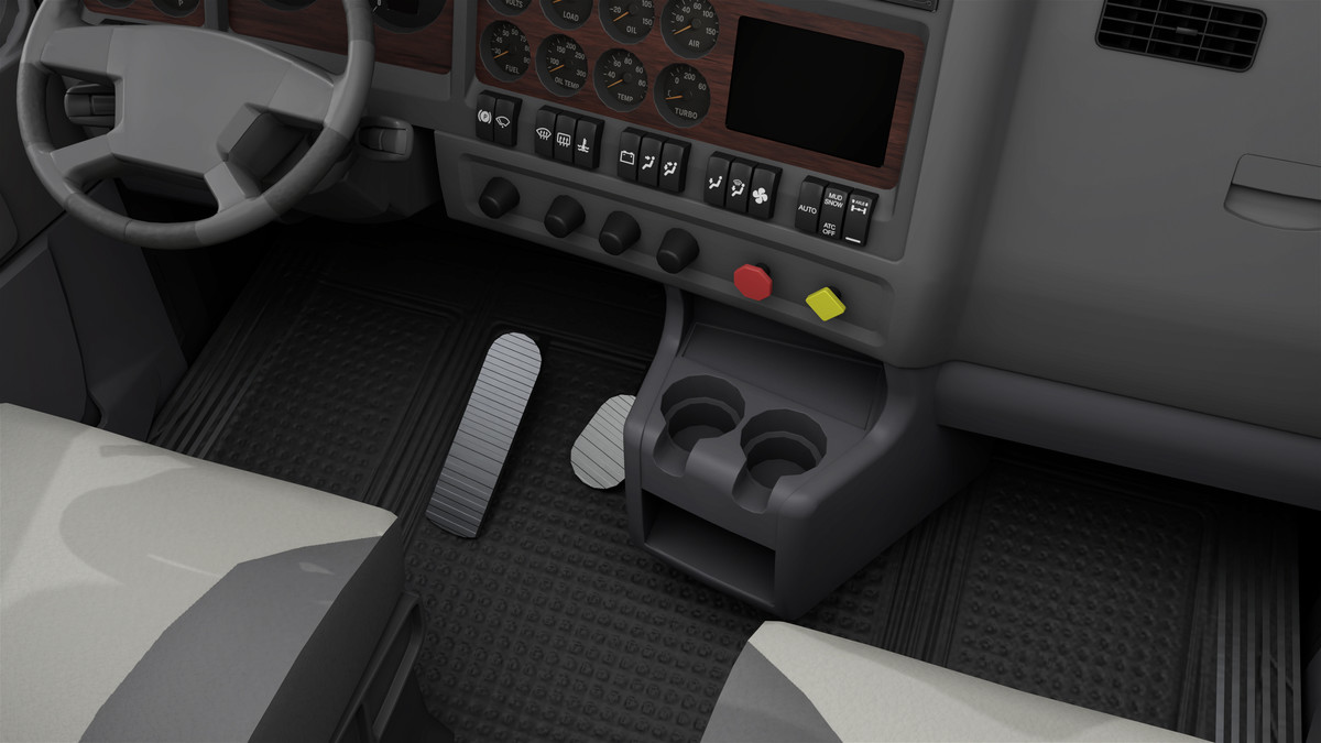 Truck 07 Log Trailer Grey Version URP HDRP Textures