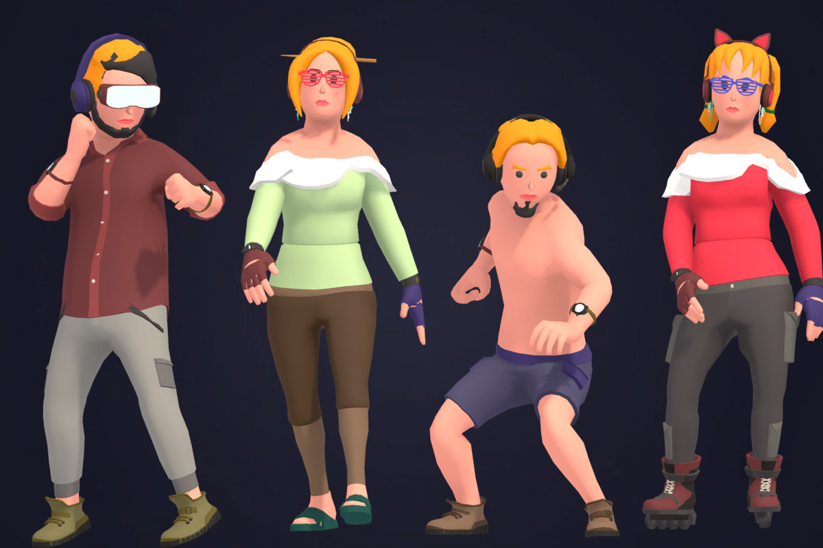 Customizable 3D City Characters Bundle