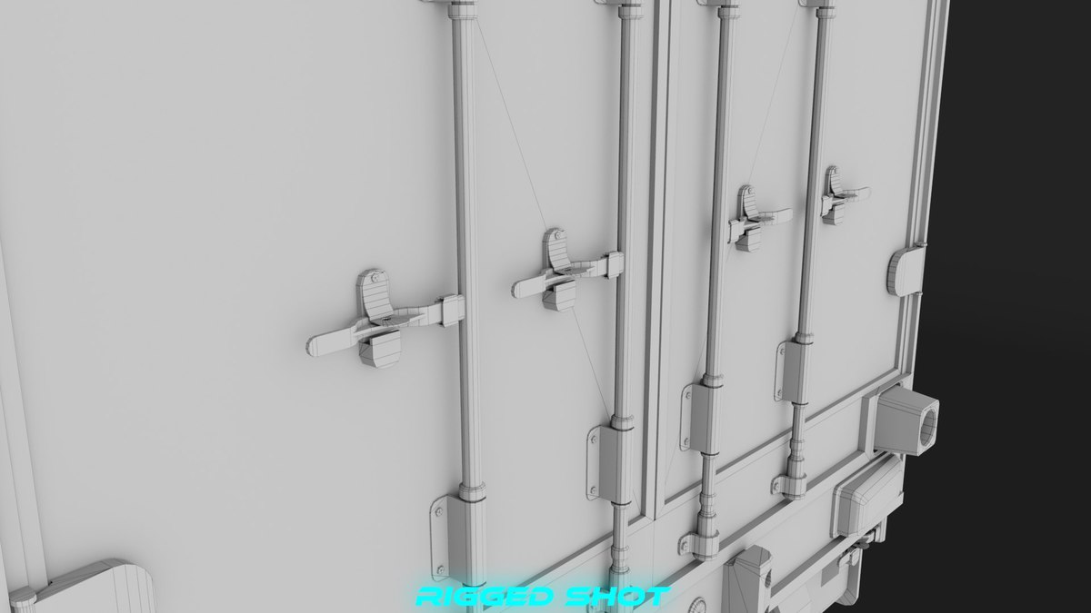 Curtainsider Trailer 4 Variant Collection URP HDRP Textures