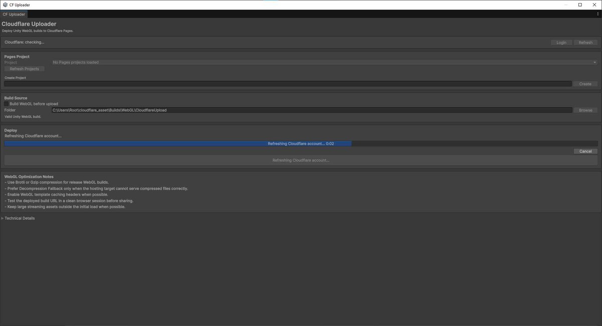 WebGL Build Tool for Cloudflare Pages