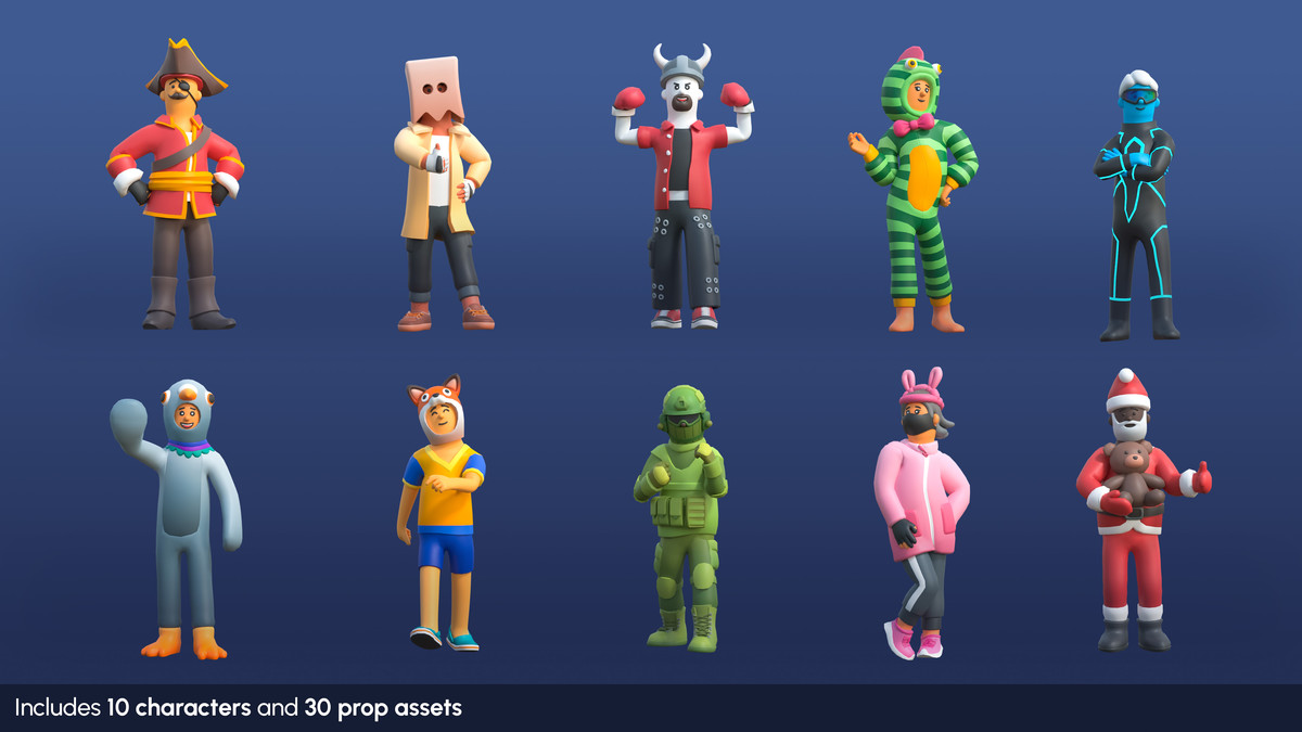 Creative Characters Mini - Low Poly Animated Pack