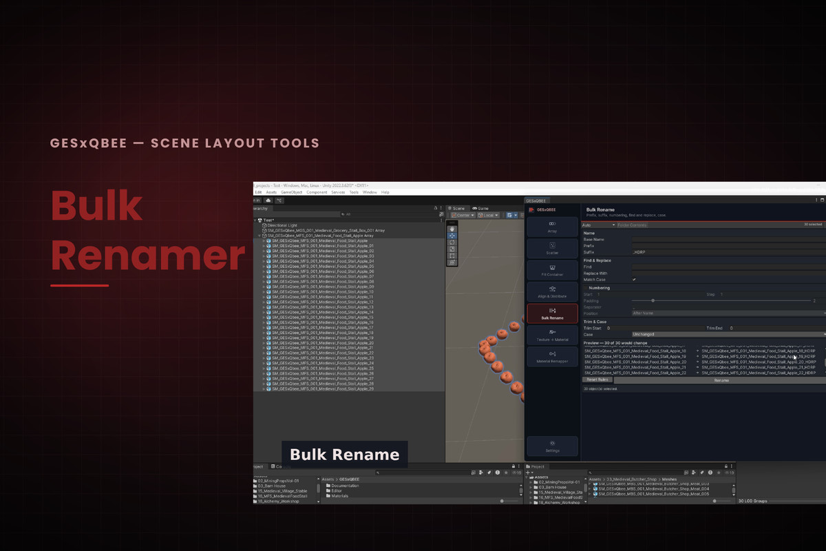 GESxQbee - Scene Layout Tools