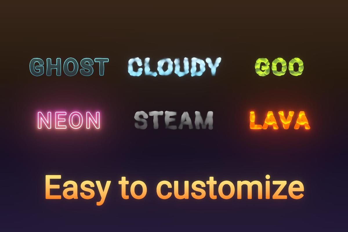 Stylized Fantasy Text VFX vol 1.