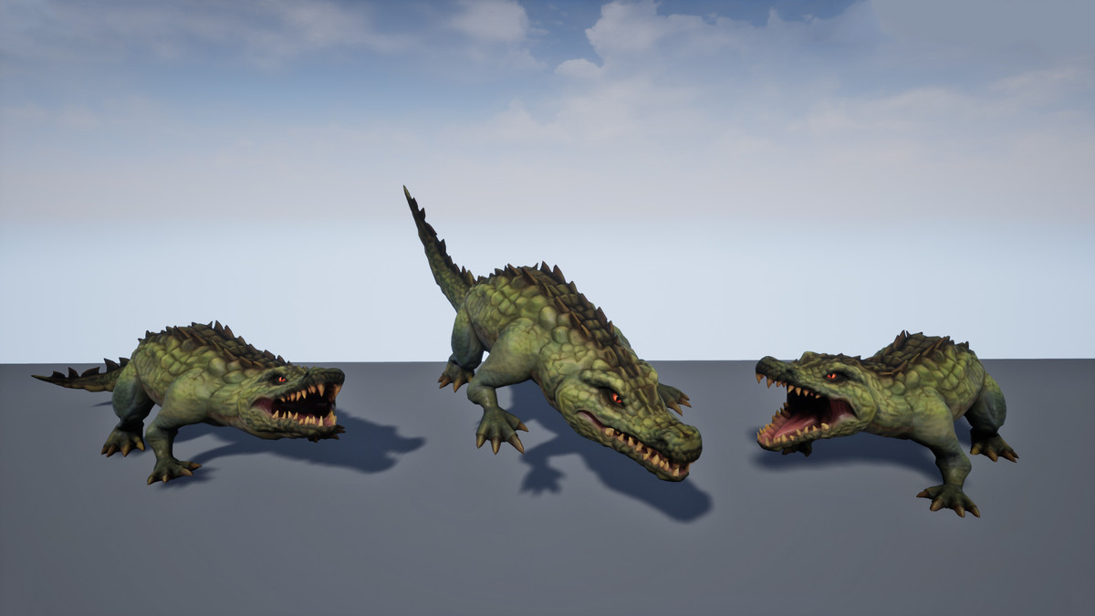 Stylized Fantasy Crocodile