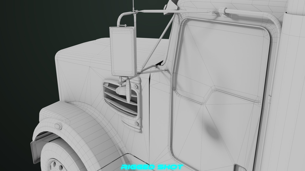 Truck 07 Log Trailer Collection URP HDRP Textures
