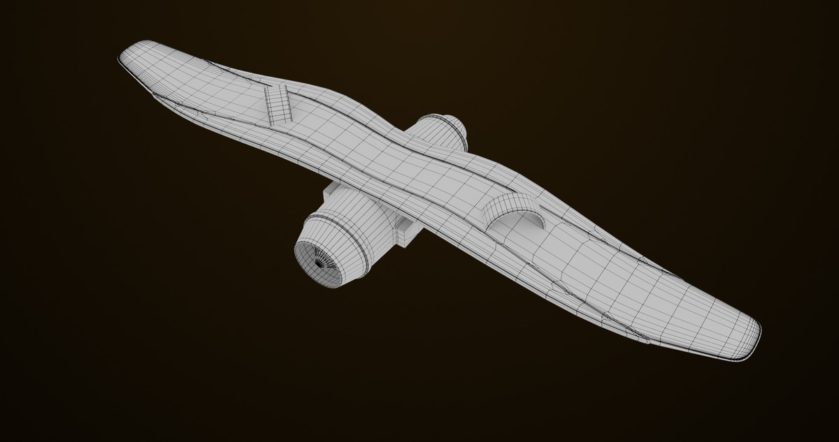 Sci Fi Hoverboard 6 URP HDRP Textures