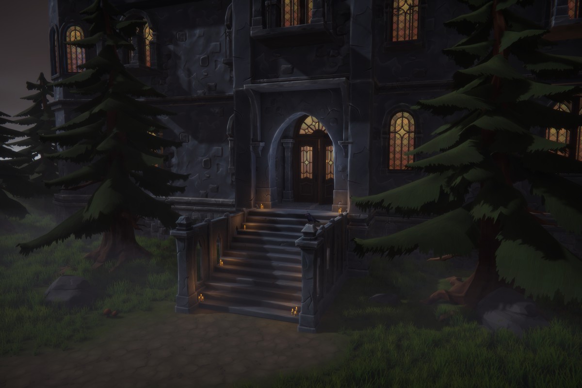 Stylized Victorian Mansion