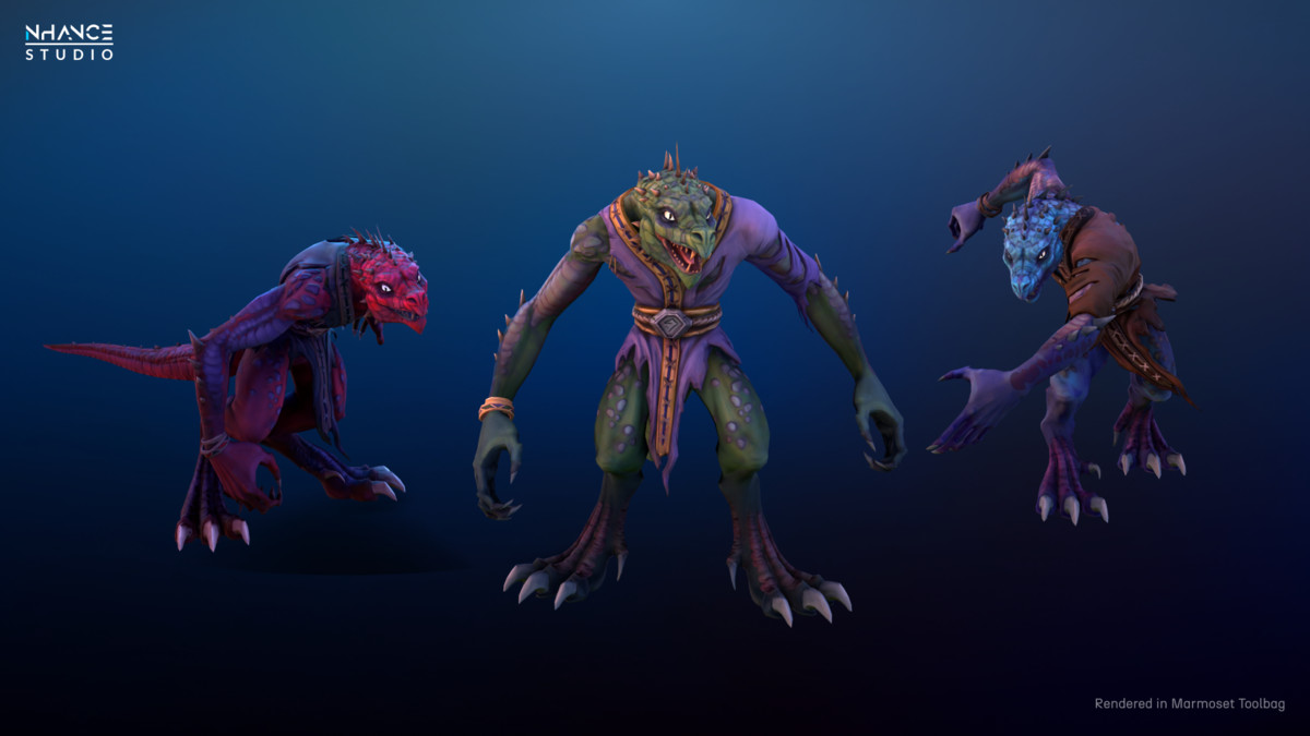 Modular Stylized Fantasy Lizard