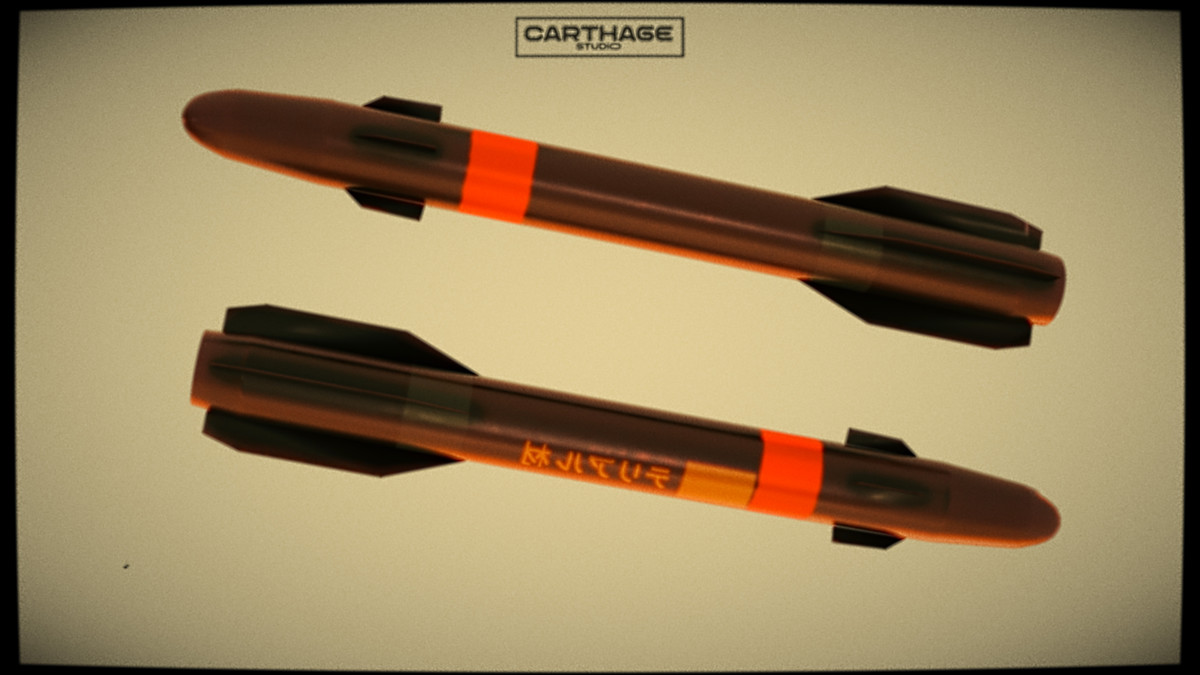 Modular lowpoly Missile & Launcher Pack