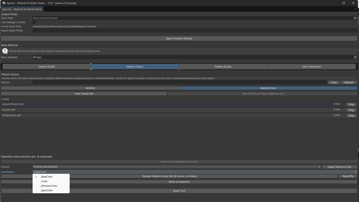 Spectra - Material & Palette Studio -
