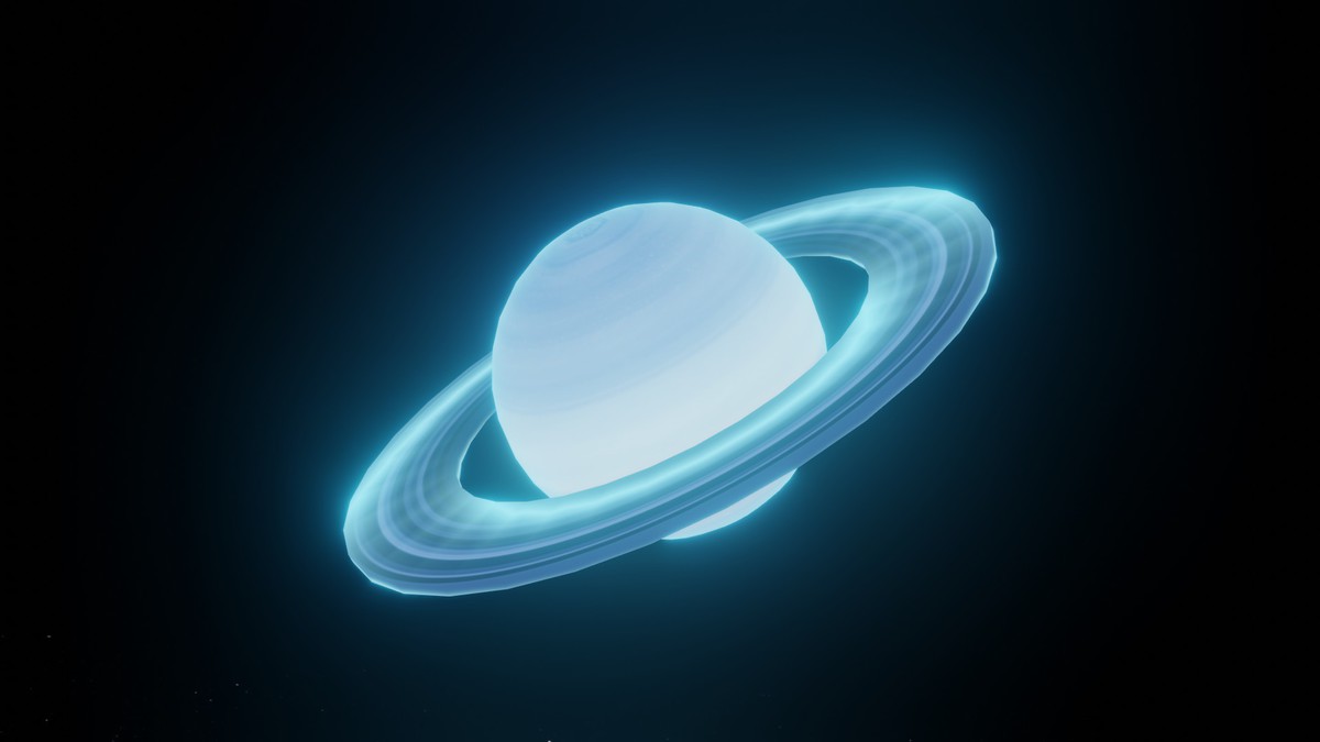 Holographic Solar System Sci-Fi 3D Model
