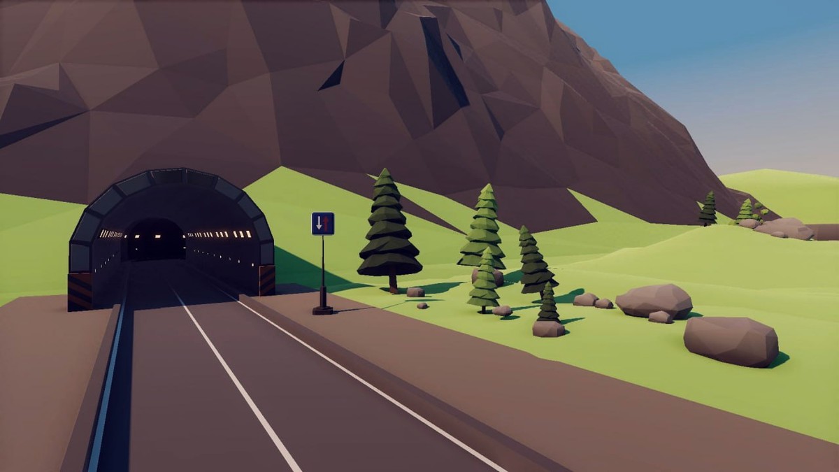 Low Poly Modular Road Pack- Mini World Studio