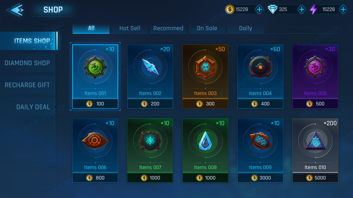 Super Sci-Fi Complete UI Pack(+PSD)