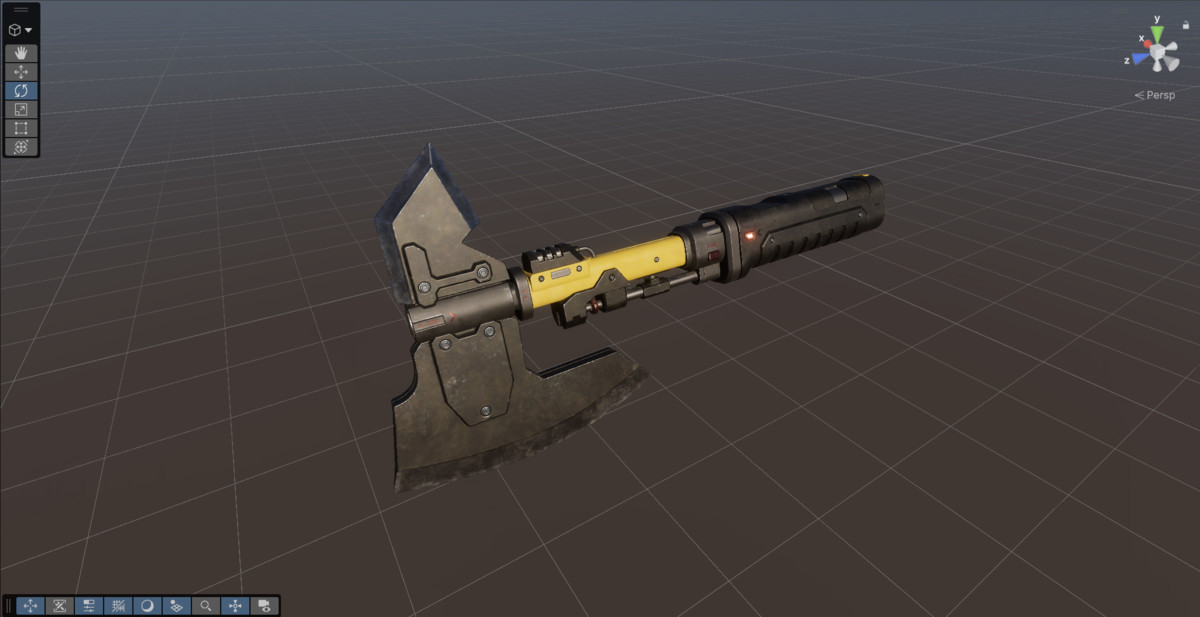 Sci-fi Weapon - Game Ready Axe