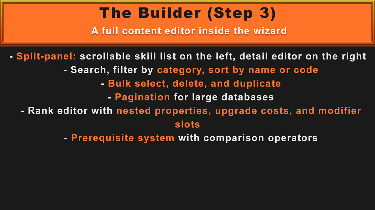 Simple Skill Forge:No-Code Skills, Skill Trees, Loadouts & Combos w/ JSON Export