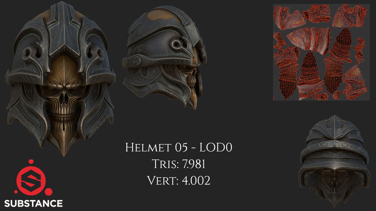 10 Helmets - Dark Fantasy Megapack