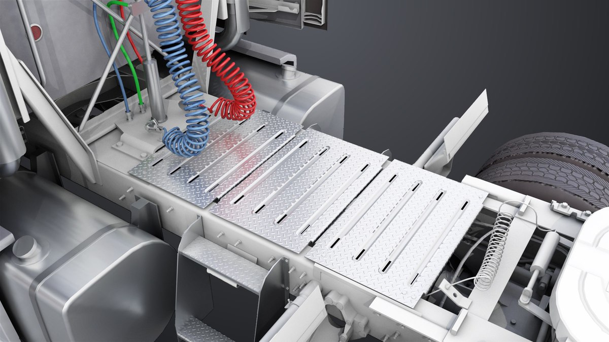 Heavy Truck Chassis 05 Grey Interior URP HDRP Textures