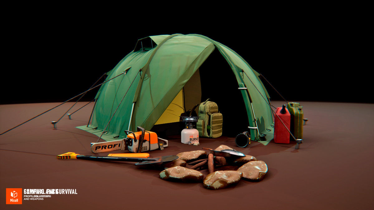 Camping and Survival Props Collection