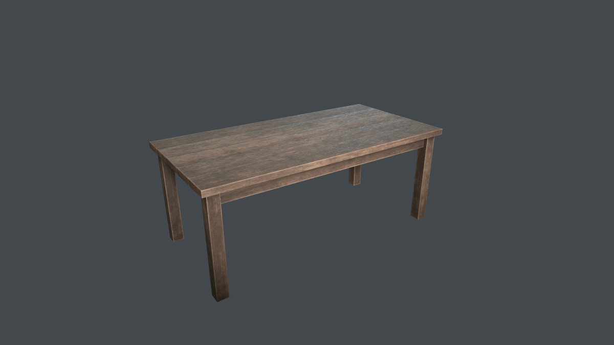 Wooden furniture pack. Realistic. PBR. 4K