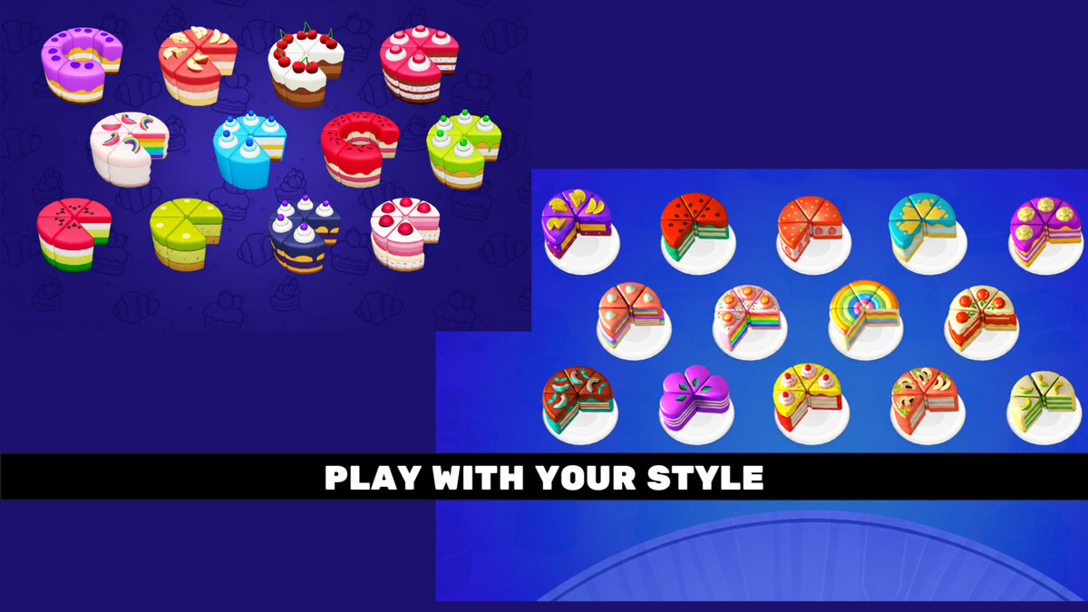 3D Cake Match Sorting Puzzle Template