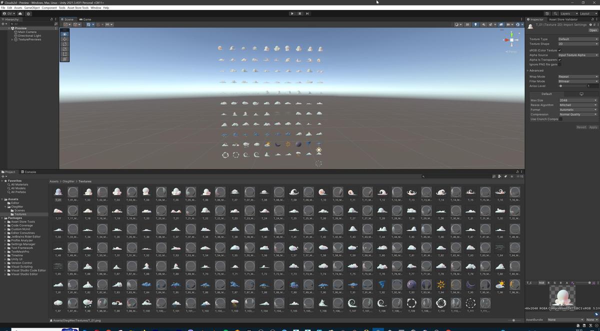 Stylized Cartoon Clouds and Weather Icons Pack (111 2K PNG Textures with Alpha)