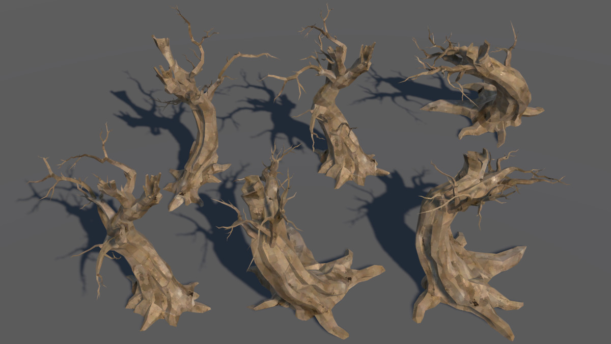 LowPoly Nature DeadTree