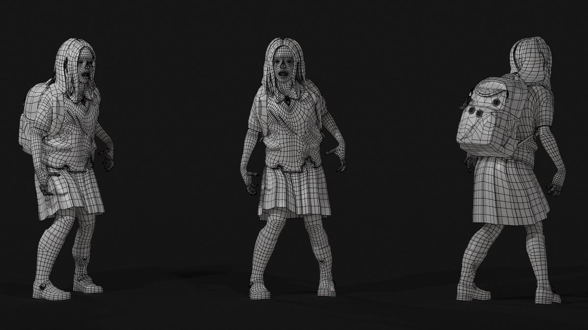 Gradeschooler Girl — American School Zombie Collection