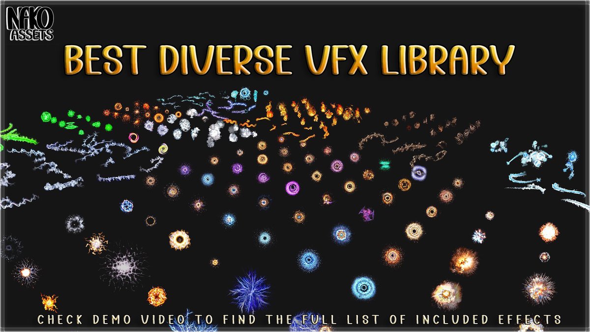 HQ Flipbook VFX (256+ Effects) | Magic, Fire, RPG | URP/HDRP/BIRP