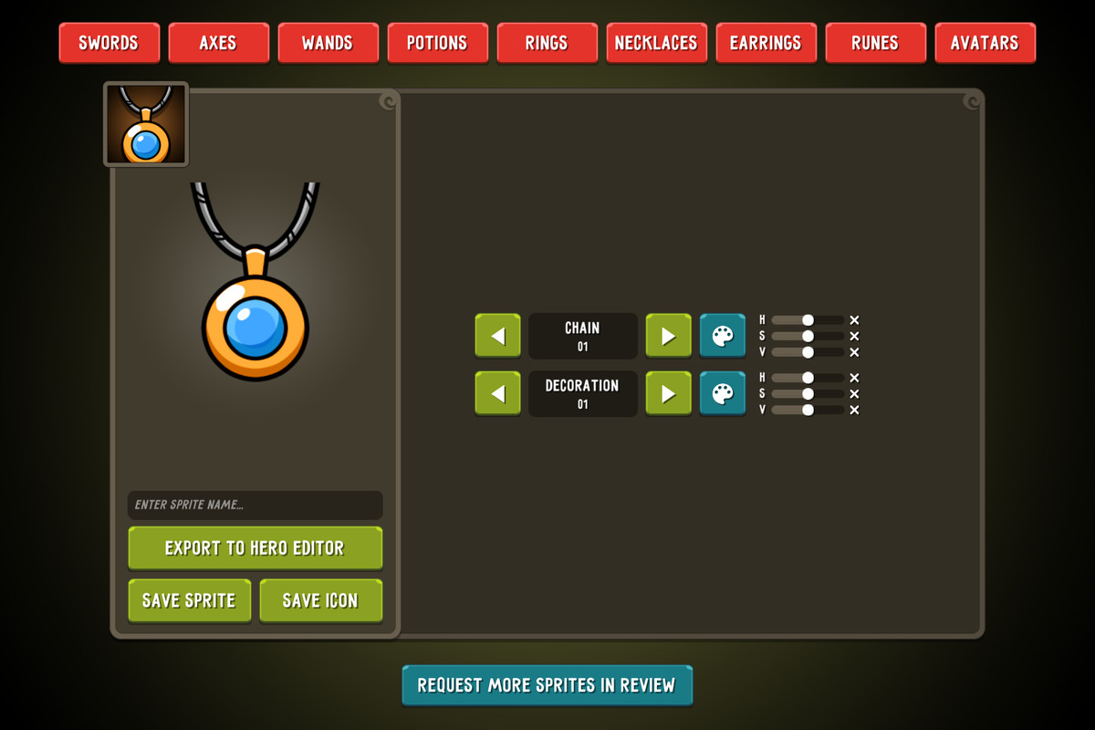 Fantasy Workshop: Modular Sprite Builder