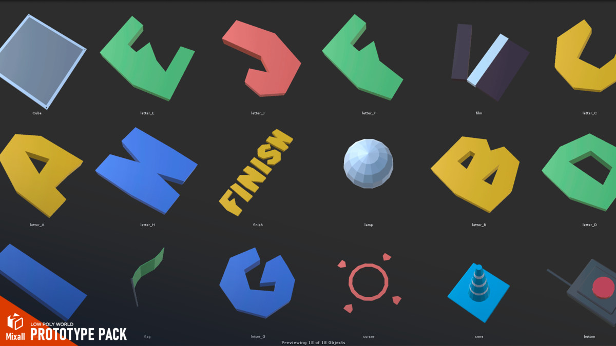 LOW POLY WORLD - PROTOTYPE PACK