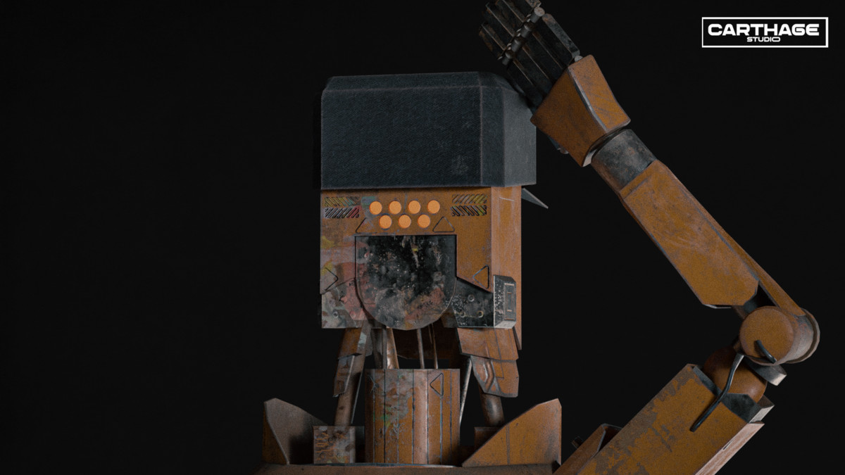 Screen-Head Vendor Robot NPC