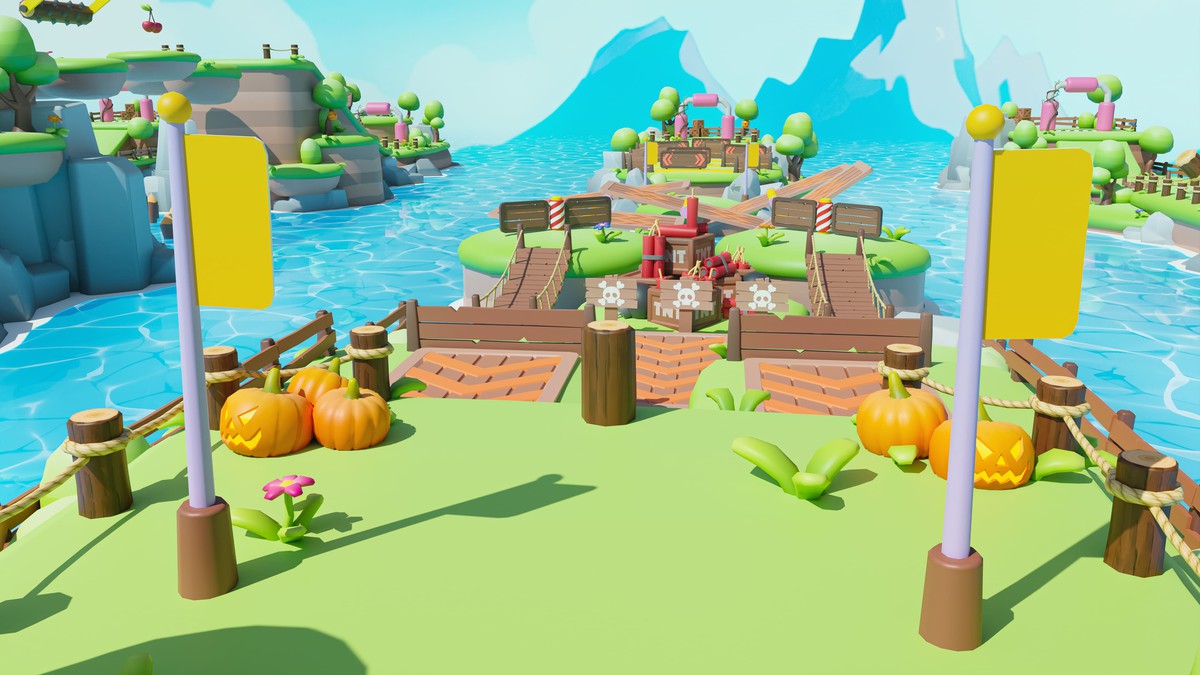 Platformer Deathrun - Low Poly 3D Models Pack