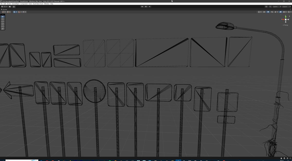 Post-Apocalyptic Survival Urban City Props and Road Signs Pack - 135 3d Models