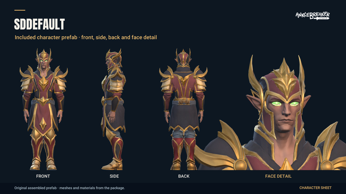 Stylized Elves Characters - Facial & Body Rig