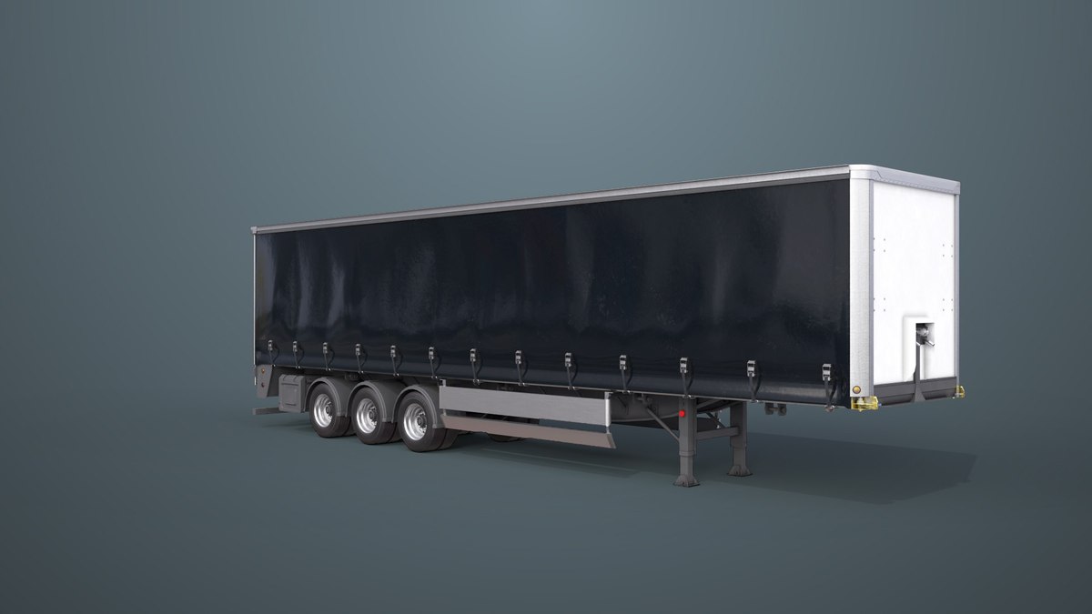 Curtainsider Trailer 4 Variant Collection URP HDRP Textures