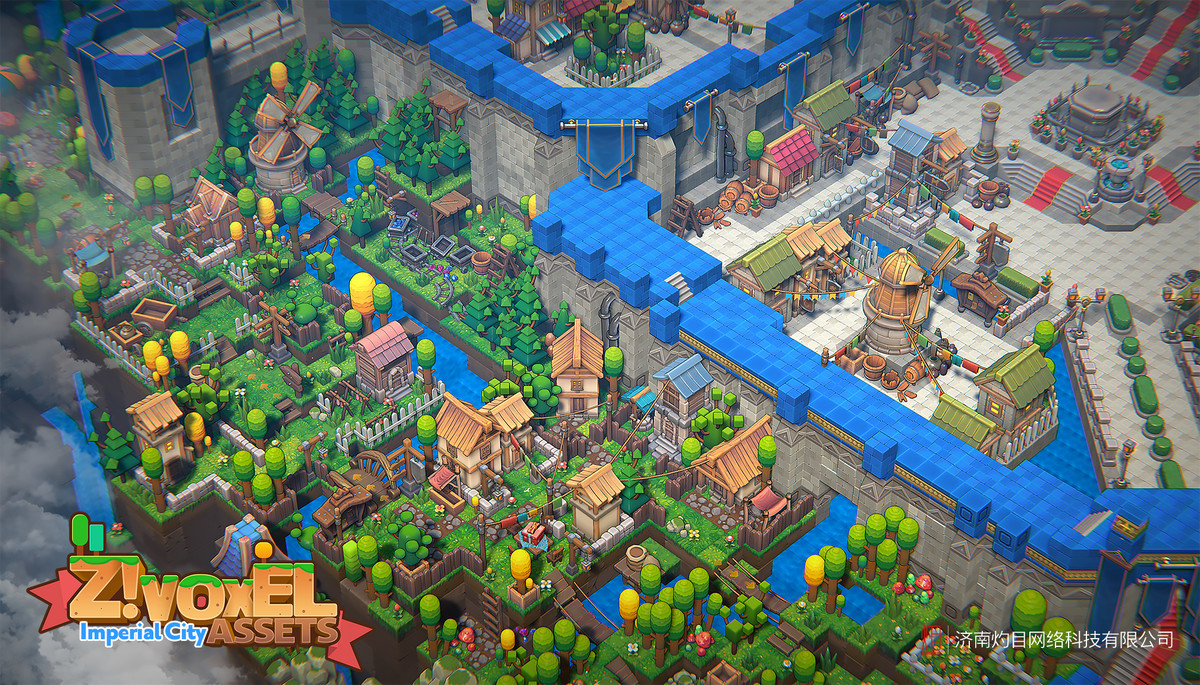 Z ! Voxel Assets - Imperial City