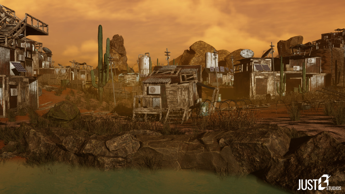 Modular Post Apocalyptic Desert Environment (Desert City,Desert Village)